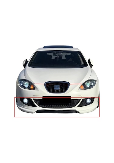 Seat Leon Mk2 Ön Ek 2006-2009 Makyajsız Kasa Mat Siyah Plastik