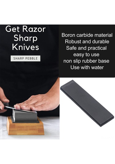 Vkemall 800 Tane Boron Karbür Taşlı Bıçak Taslağı - Su İle Kullanım, Kaymaz Kauçuk Tabanlı, Profesyonel Ve Dayanıklı