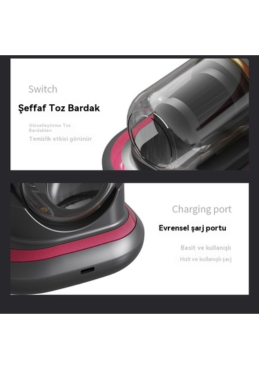 Jian Fan Evşarj Edilebilir Akar Temizleme Aleti Büyük Emişçiftçi Vuruşlu Ultraviyole Sterilizasyon Akar Temize Elektrikli Pürge Yatağıaltın