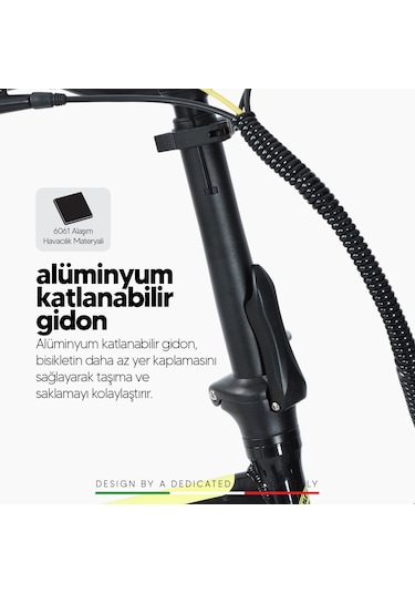 Strada Cycles E-bro HD Fat Bike Katlanabilir 20 Jant Elektrikli Bisiklet