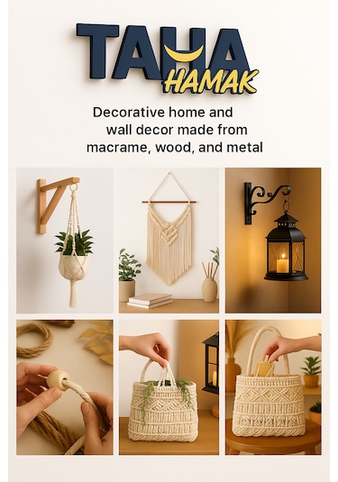 Makrome Çubuğu Ham Ahşap Kare 50 Cm. Uzunluk 10 Mm. Çap 3 Adet