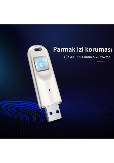 DM FD069 Parmak İzi Okuyuculu Şifreli USB 3.0 64GB Flash Bellek