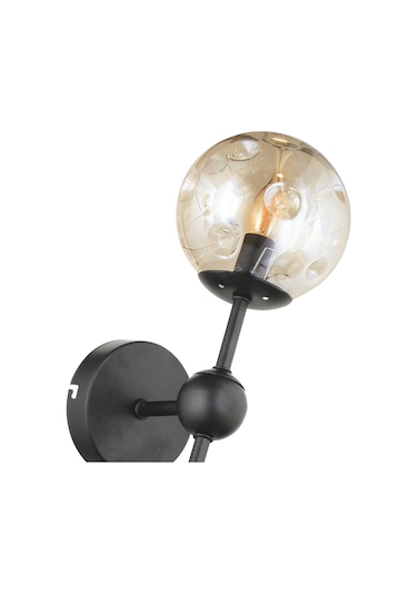 Lampaluce Spazio Modern Tasarım Tekli Aplik Siyah