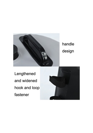 Novahub Su Ve Kum Çok Fonksiyonlu Çadır, Rüzgar Geçirmez, 18x28cm Siyah/gri, Sabit Su Torbası Gri