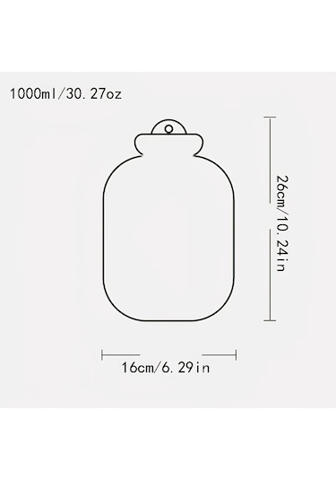 Willowhaven Yeşil 33.81oz Peluş Sıcak Su Torbası, Taşınabilir Çıkarılabilir El Isıtıcı Kışlık Hediye Yeşil