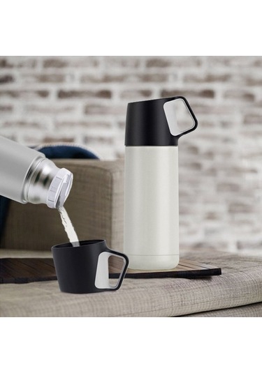 Pazly Paslanmaz Çelik Termos - 500ml Uzun Süre Sıcak Tutar, Kaymaz Tabanlı Ofis/araç İçin