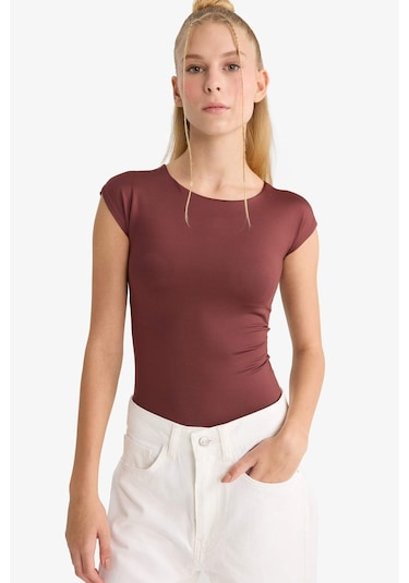 Defacto Coool Basic Düz Kolsuz Çıtçıtlı Body F7824ax25aubr469 Bordo