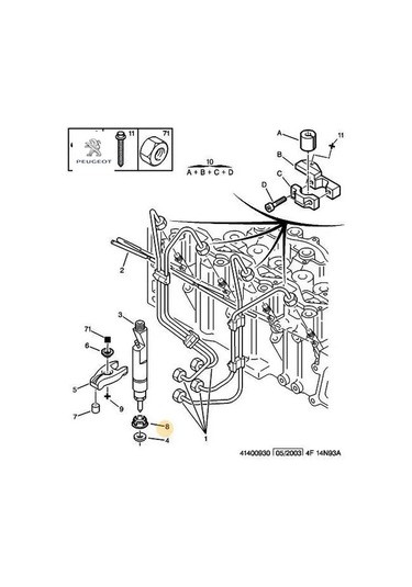 Enjektör Koruyucu Peugeot 1982.43