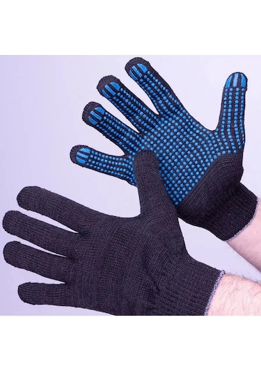 Reblaze Pvc Kaplamalı Pamuklu İş Eldivenleri 4 İplik, 10 Klas İnşaat Eldivenleri 30 Çift 362306574