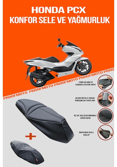 Honda Pcx Konfor Sele Ve Yağmurluk Kılıf