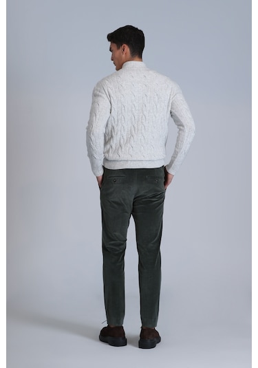 Lufian Onka Spor Erkek Chino Pantolon Slim Fit Yeşil Yeşil 112190309100600 Yeşil