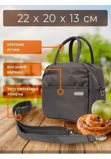 Cofra 5 Litrelik Yiyecek Saklama İçin Termal Çanta Soğutucu 303258501 Gri