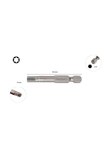 Ceta Form 5 x 50 MM Bits Allen Uç Cb1950
