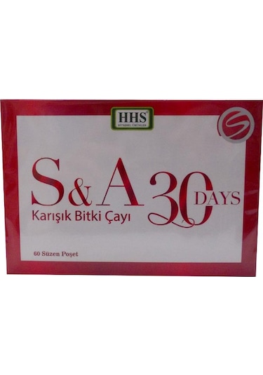 HHS SA30 Days Herbal Tea Süzen Poşet 60'lı