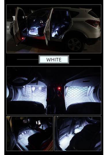 Renault Megane 2 Sese Duyarlı Ayak Altı Led Aydınlatma Kumandalı Rgb