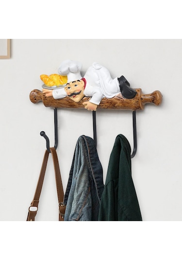 Suntek Şef Duvar Kanca Kabine Dekor Mutfak Kancası Portmanto Havlu Tuşları Çanta Çok Renkli