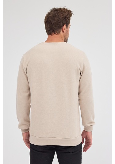 Comeor Erkek Bej Standart Fit Normal Kesim Pamuklu Basic Bisiklet Yaka Sweatshirt Bej Comeor Erkek Bej Standart Fit Normal Kesim Pamuklu Basic Bisiklet Yaka Sweatshirt Bej