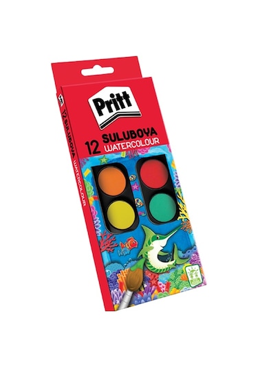 Pritt Sulu Boya Küçük Boy 12  Renk
