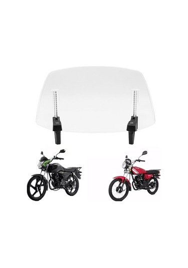 Pazly Motosiklet Ön Cam Uzatma Deflektörü Ayarlanabilir Lmk00163tr Şeffaf