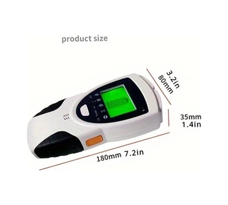 Oldfriend Sh301 5 Li Dedektör Metal Ac Kablo Çivi Dedektörü Lcd Ekranlı Siyah Gümüş