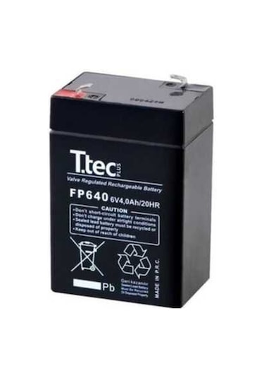 Ttec 6v 4ah Bakımsız Kuru Akü N11.18352 2024 Üretim