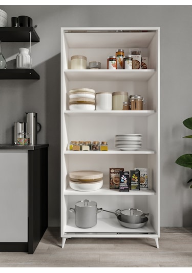 Sürgülü Çok Amaçlı Mutfak Dolabı, Erzak Dolabı, Kavanoz Dolabı