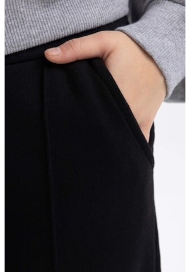 DeFacto Kız Çocuk Wide Leg Pantolon B7784A8NSBK81 Siyah