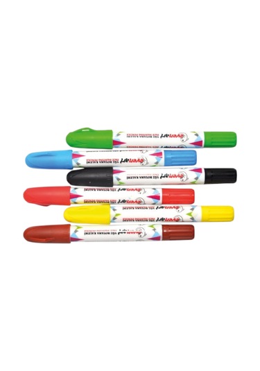 Evenart Yüz Boyama Kalemi 6 Renk Çok Renkli