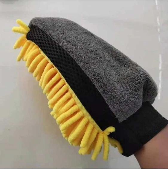 Trendooze Turcoshop11 Su Geçirmez Sarı Mikrofiber Eldiven, Oto Yıkama Eldiveni, Ato Cila Eldiveni