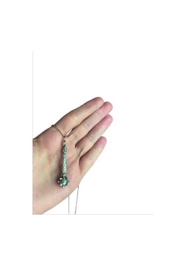 Osmanlı Dikenli Gürz Kolye Erkek Kadın Antik Gotik Gümüş Kaplama Çok REnkli