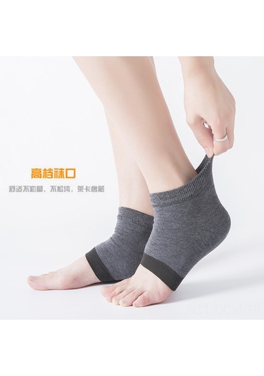 Qingmipy Yumuşak Silikon Topuk Koruyucu Çorap, Çatlak Önleyici, Uniseks, Yeşil, 1 Çift 34-45 Beden