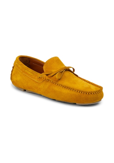 Deery Erkek Hakiki Süet Sarı Makosen - E0919msrıc01