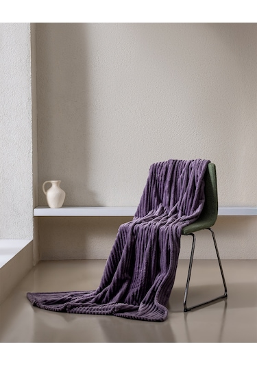 Corbeau Welsoft Düz Tv Battaniye - Açık Mürdüm 8684427293256 Çok Renkli