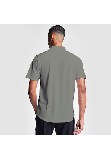 Lescon Erkek Kısa Kollu Gömlek 25s-1207-25n Haki