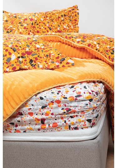 Yataş Bedding Terazzo Çift Kişilik Triola Set - Sarı
