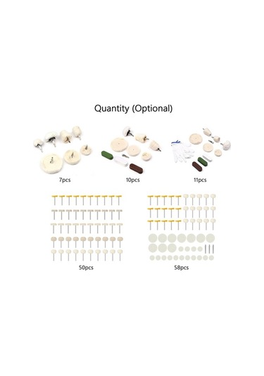 Pazly 7-58 Adet Yün Keçe Cila Aleti Seti - 154-480g Profesyonel Araç Seti