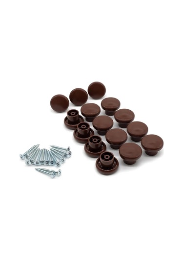 Smikov Mobilya İçin Evrensel Düğme 15 Adet 444211737 Kahverengi