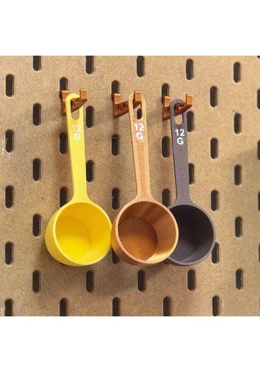 Plastik Kahve Kaşığı 12g Ölçekli 3 Adet