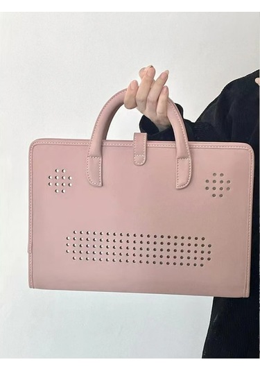 Fastbuy 15.6/16 İnç Dizüstü Bilgisayar Çantası, Isıtma Tupu, Korumalı Kapaklı, Isı Dağıtan Pembe Kılıf Pembe