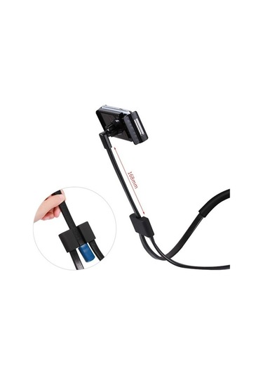 Tongxida Cbtx Esnek 360 Telefon Standı - Boyun Asılı Tutucu - 17mm Top Kafa Siyah