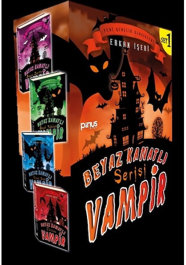 Beyaz Kanatlı Vampir Set 1-4 Kitap Takım - Erkan İşeri - Pinus Kitap
