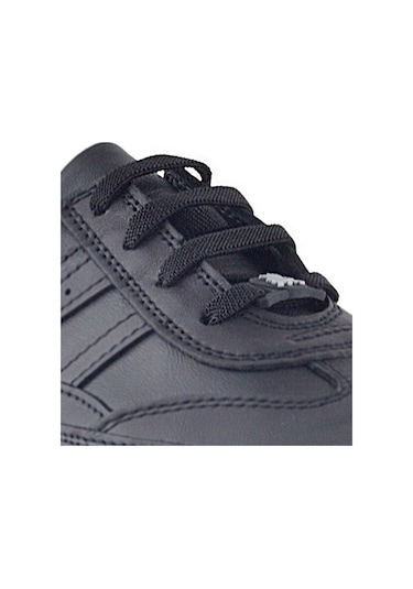 Akıllı Kilitli Ayarlanabilir Siyah 6 Mm Lastik Pratik Bağcık 1 Çift Siyah