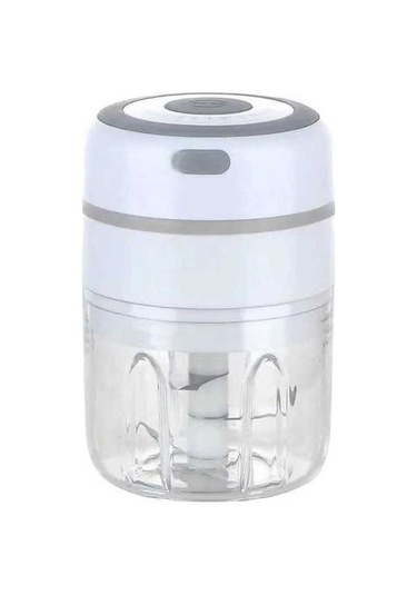 Primepickings Zm-14 Beyaz Ev Tipi Mini Kablosuz Elektrikli Sarımsak Ezici, 250ml Diğer Big Power Diğer