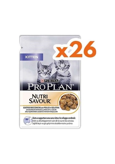 Pro Plan Pouch Tavuklu Yavru Kedi Maması 26 x 85 G