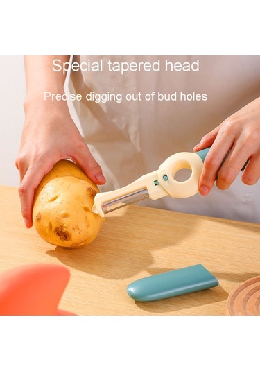 5 Arada 1 Çok Fonksiyonlu Meyve Bıçağı Kamp Seyahat Portatif Cep Bıçakları Kırmızı Diğer