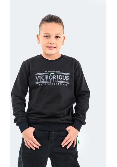 Slazenger DUNA IN Çocuk  Siyah Sweatshirt
