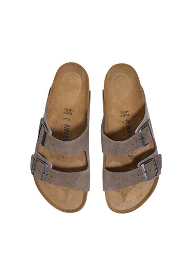 Birkenstock Arizona Vl Leoi Erkek Terliği 1029167-20089 Gri Gri