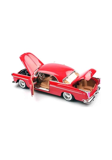 Motormax 1 24 1955 Chrysler C300 Kırmızı Die-cast Model Araba