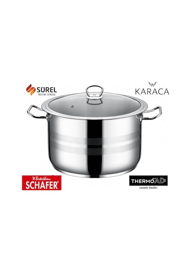 Teflon Granit Döküm Tencere Tava Sahan Için Cam Kapak 32 Cm Cam Kapak Tenceresiz