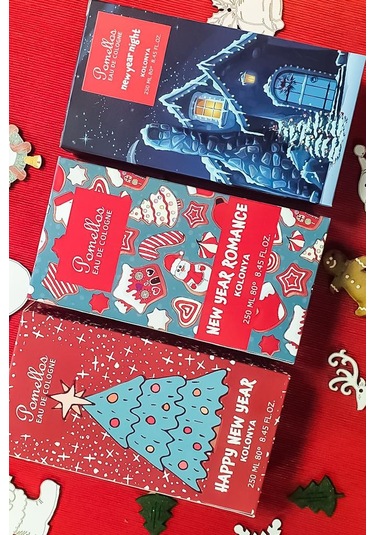 Pomellos Happy New Year Kolonya Set 3 x 250 ML